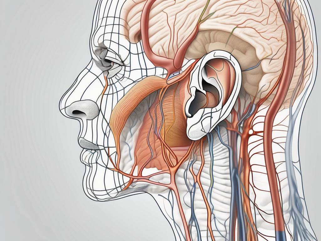 where do the vestibulocochlear nerve fibers for hearing terminate?