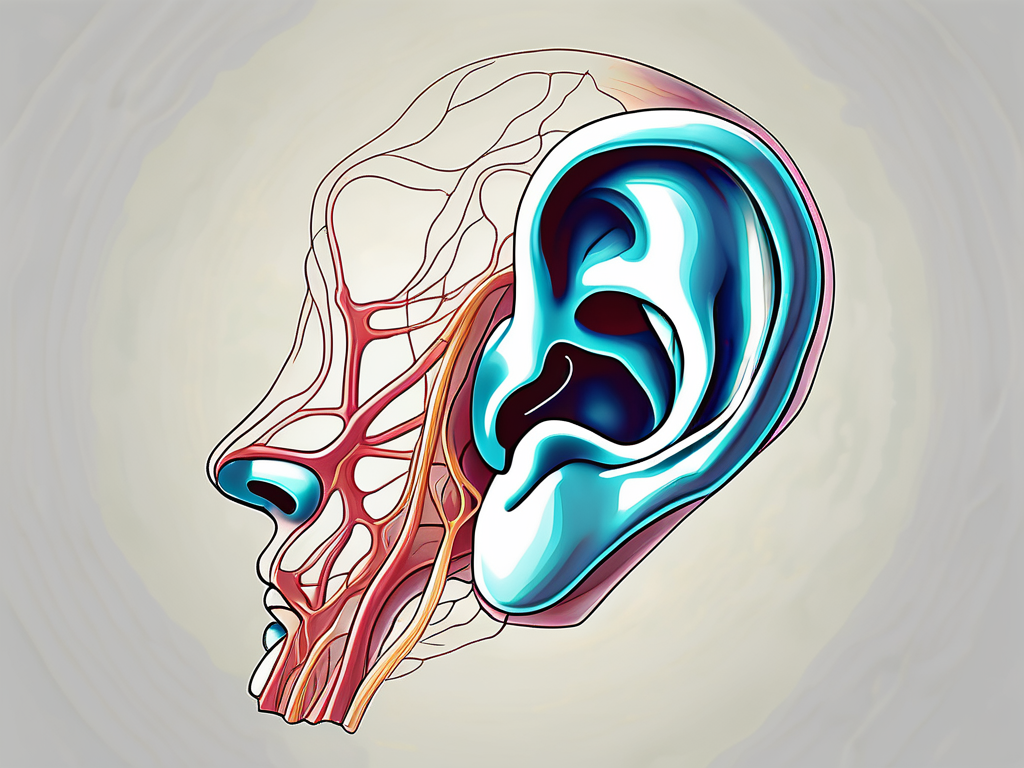 where does vestibulocochlear nerve split