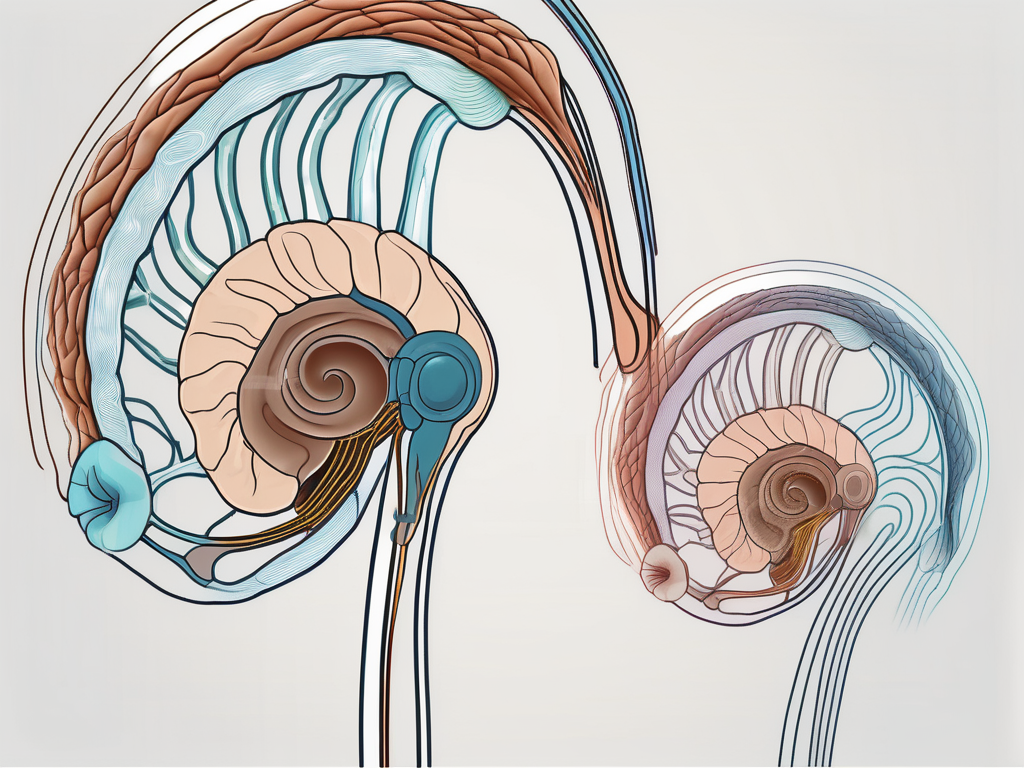 The inner ear highlighting the two structures